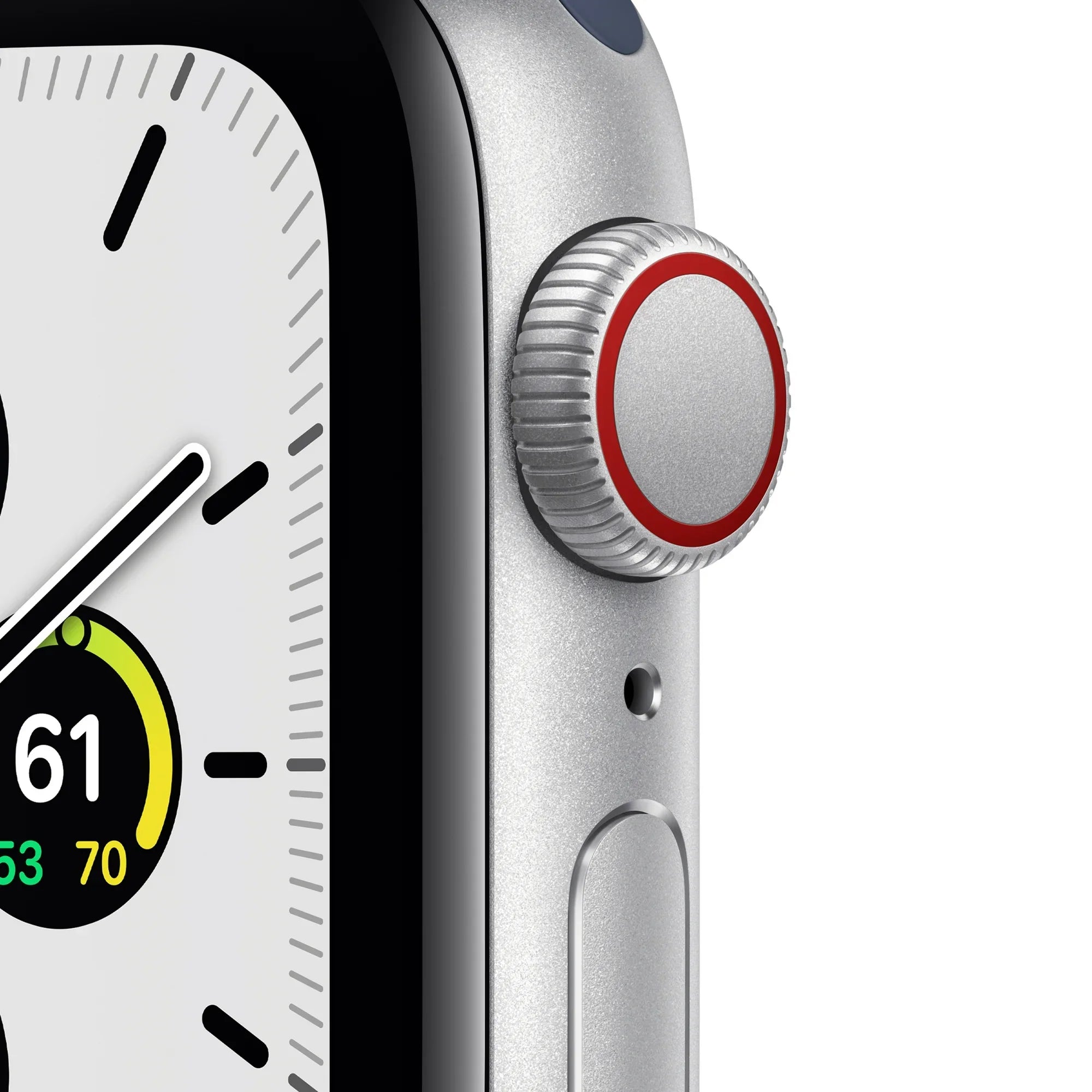 Apple Watch SE GPS + Cellular 40mm Silver Aluminium Case with Abyss Blue/Moss Green Sport Loop