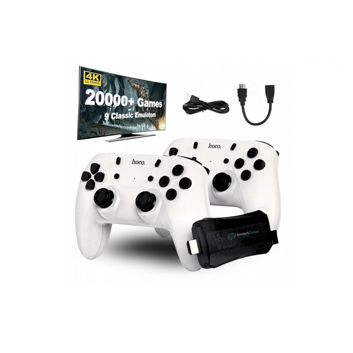 Hoco GA31 Retro TV/PC Game Stick with 2 Wireless Controllers (20,000 Games)