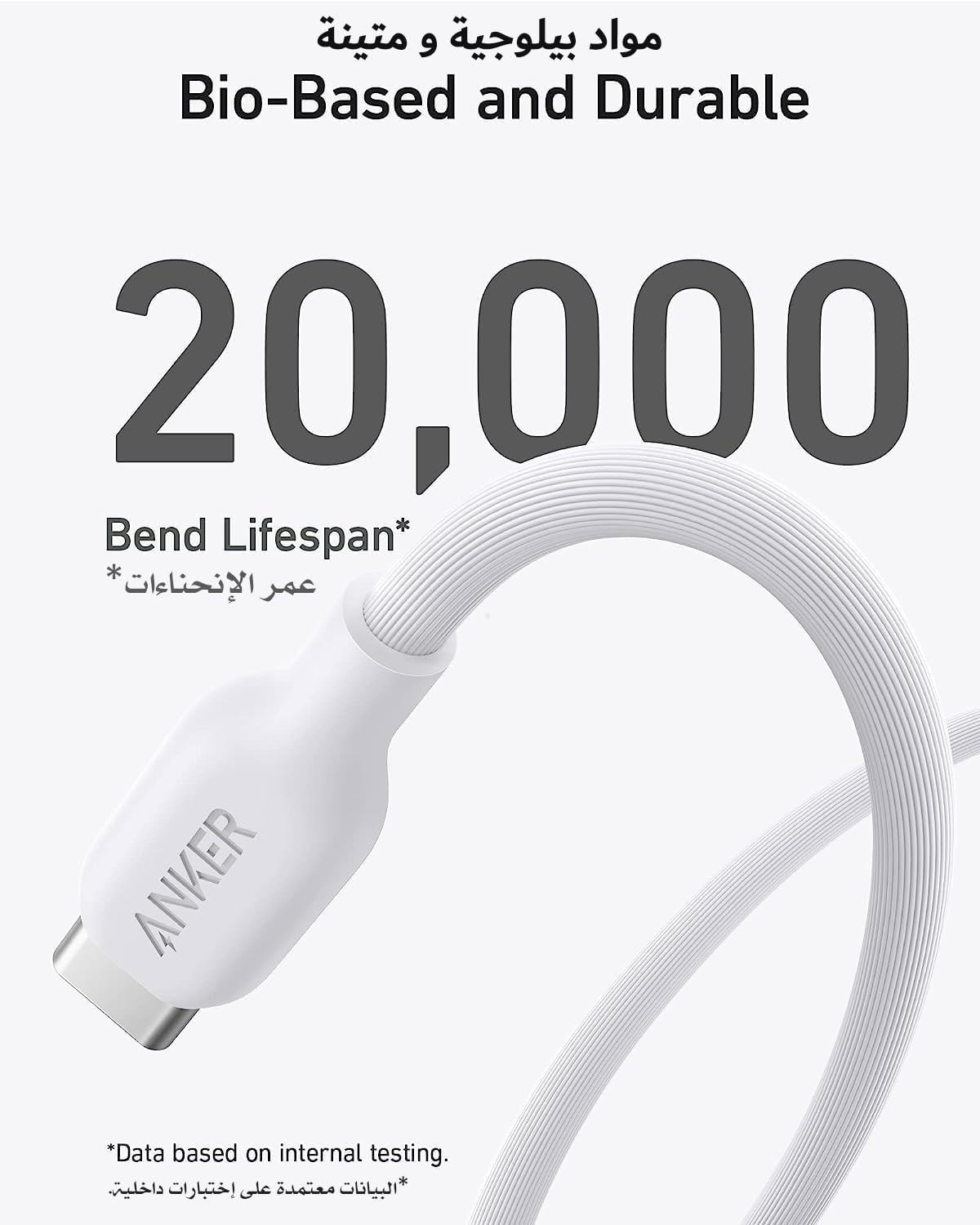 Anker 542 USB-C To Lightning Cable Bio Based 0.9m | Violet