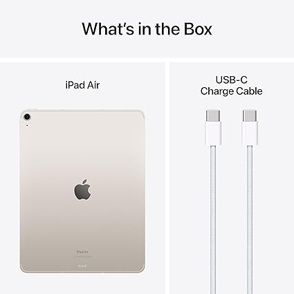 iPad Air 13-inch (M2) Wi-Fi + Cellular 128GB| Starlight