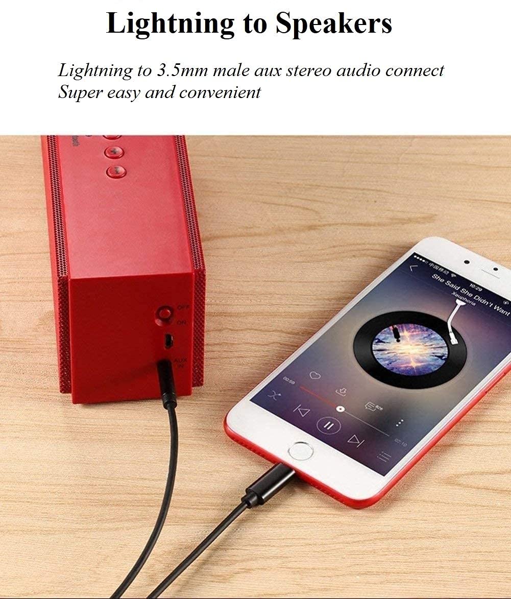 Apple Lightning To 3.5mm Audio Jack Cable 1.2m  | Black