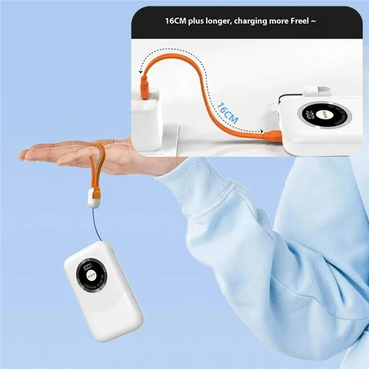 Dudao K21 10000mAh Power Bank with USB-C to USB-C Cable