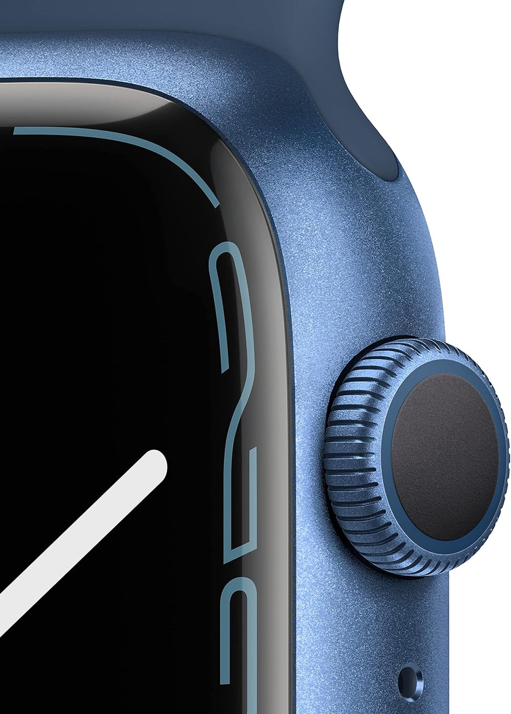 Apple Watch Series 7 GPS, 41mm Blue Aluminium Case with Abyss Blue Sport Band - Regular