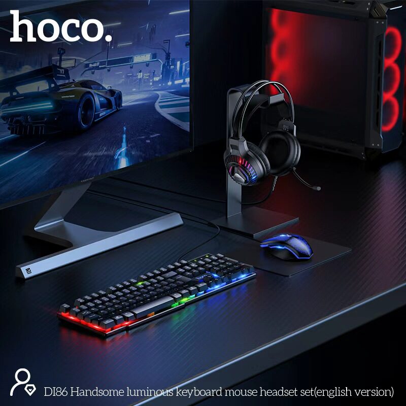 Hoco DI86 4-in-1 Gaming Set (Keyboard, Mouse, Headset & Pad)