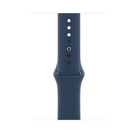 Apple Watch SE GPS + Cellular, 44mm Silver Aluminium Case with Abyss Blue Sport Band - Regular