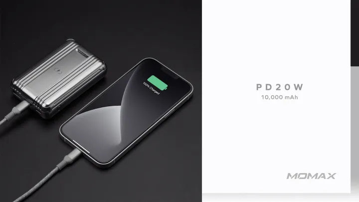 Momax Power Bank 10000 mAh  With Wireless Charging | Black