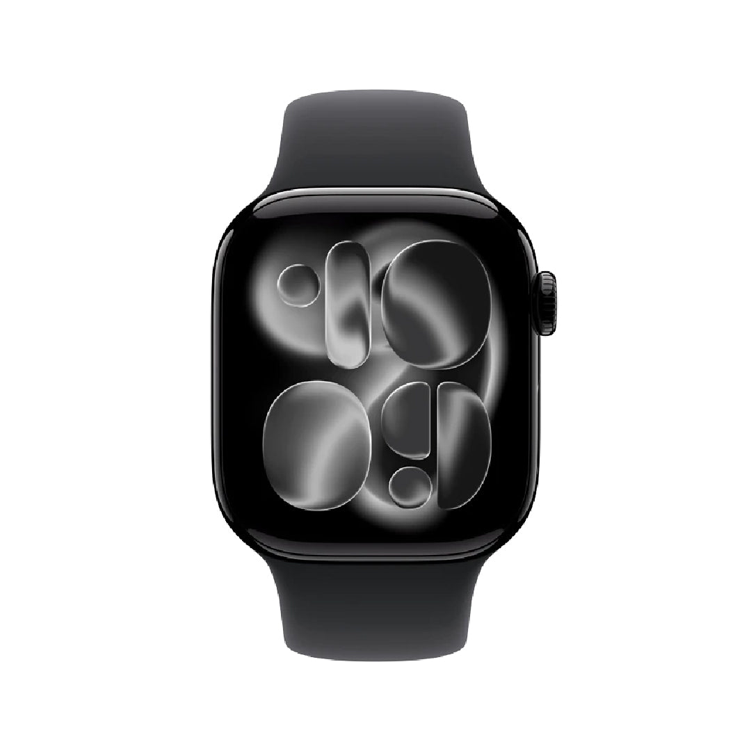 Apple Watch Series 11 - GPS - 42mm - Jet Black Aluminium Case with Black Sport Band - M/L