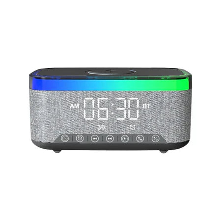 LZEL SonicGlow Wake Multifunctional Speaker – Alarm Clock & Wireless Charging Dock