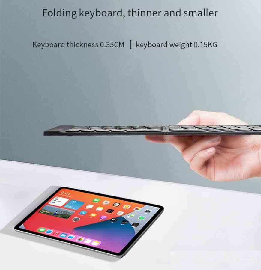 Wiwu Fold Mini Bluetooth Keyboard (Black)