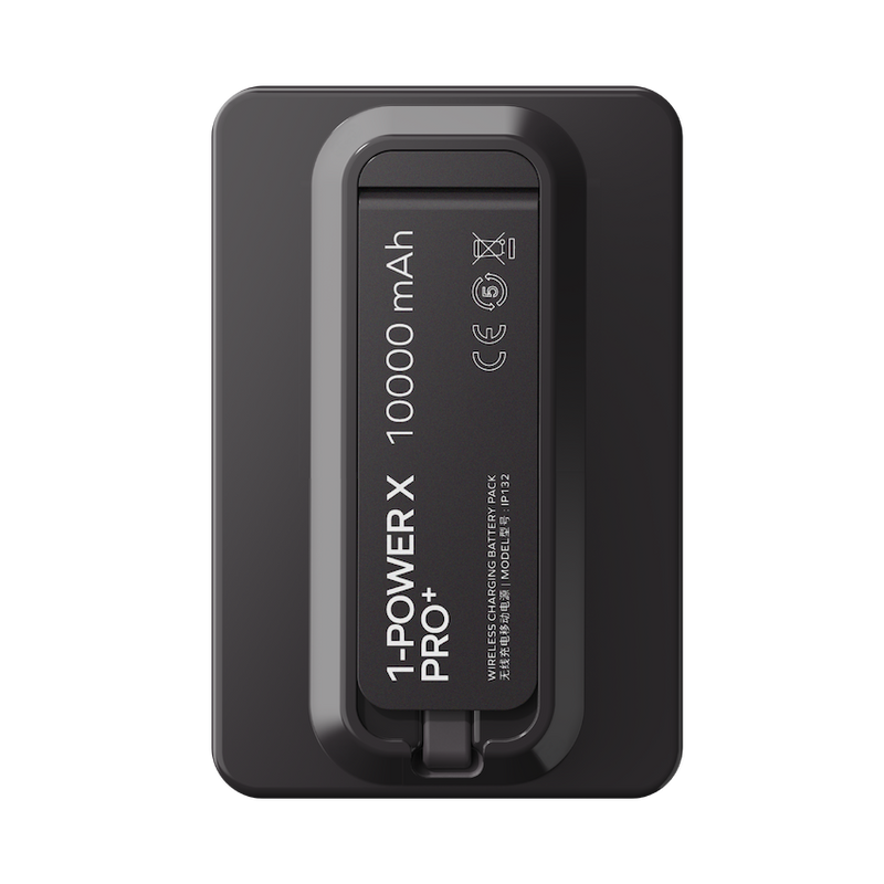 Momax 1-Power X Pro+ Magnetic Wireless Power Bank 10000mAh With Built-In USB-C Cable | Black