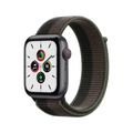 ساعة Apple Watch SE بنظام تحديد المواقع GPS والاتصال الخلوي، مقاس 44 مم، بهيكل من الألومنيوم الرمادي الفلكي مع سوار رياضي Tornado/Grey