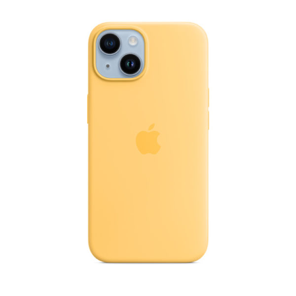 Apple iPhone 14 Plus Silicone Case with MagSafe | Sunglow