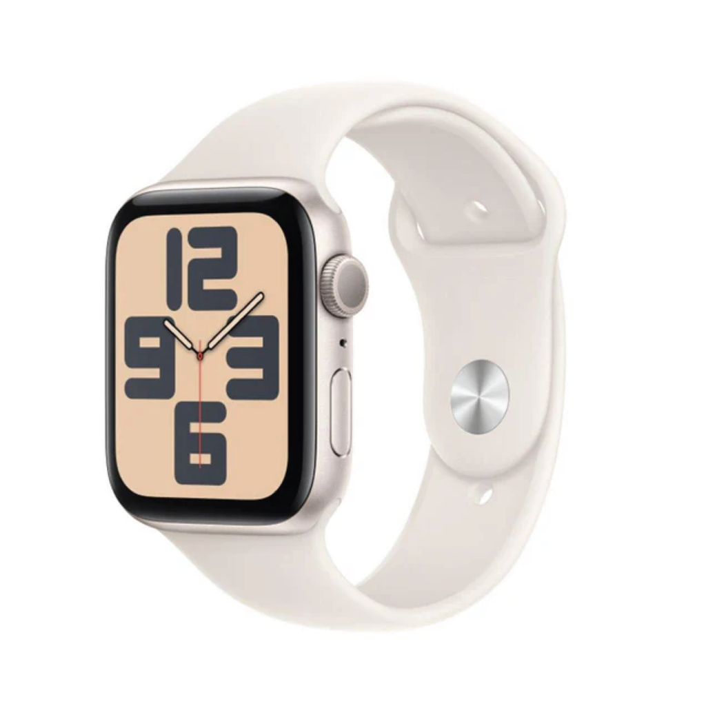 Apple Watch SE GPS + Cellular 40mm Starlight Aluminum Case with Starlight Sport Band - M/L