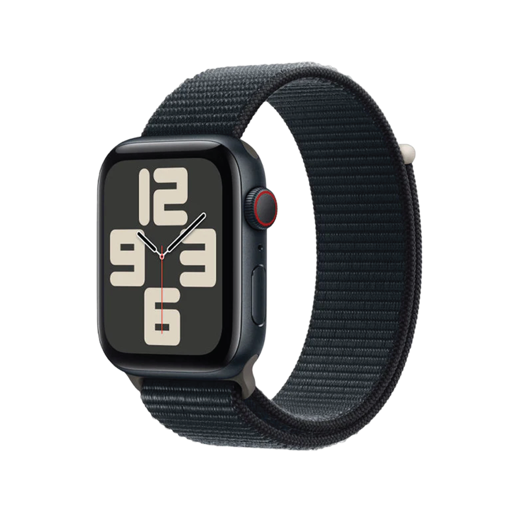 Apple Watch SE GPS + Cellular 44mm Midnight Aluminum Case with Midnight Sport Loop