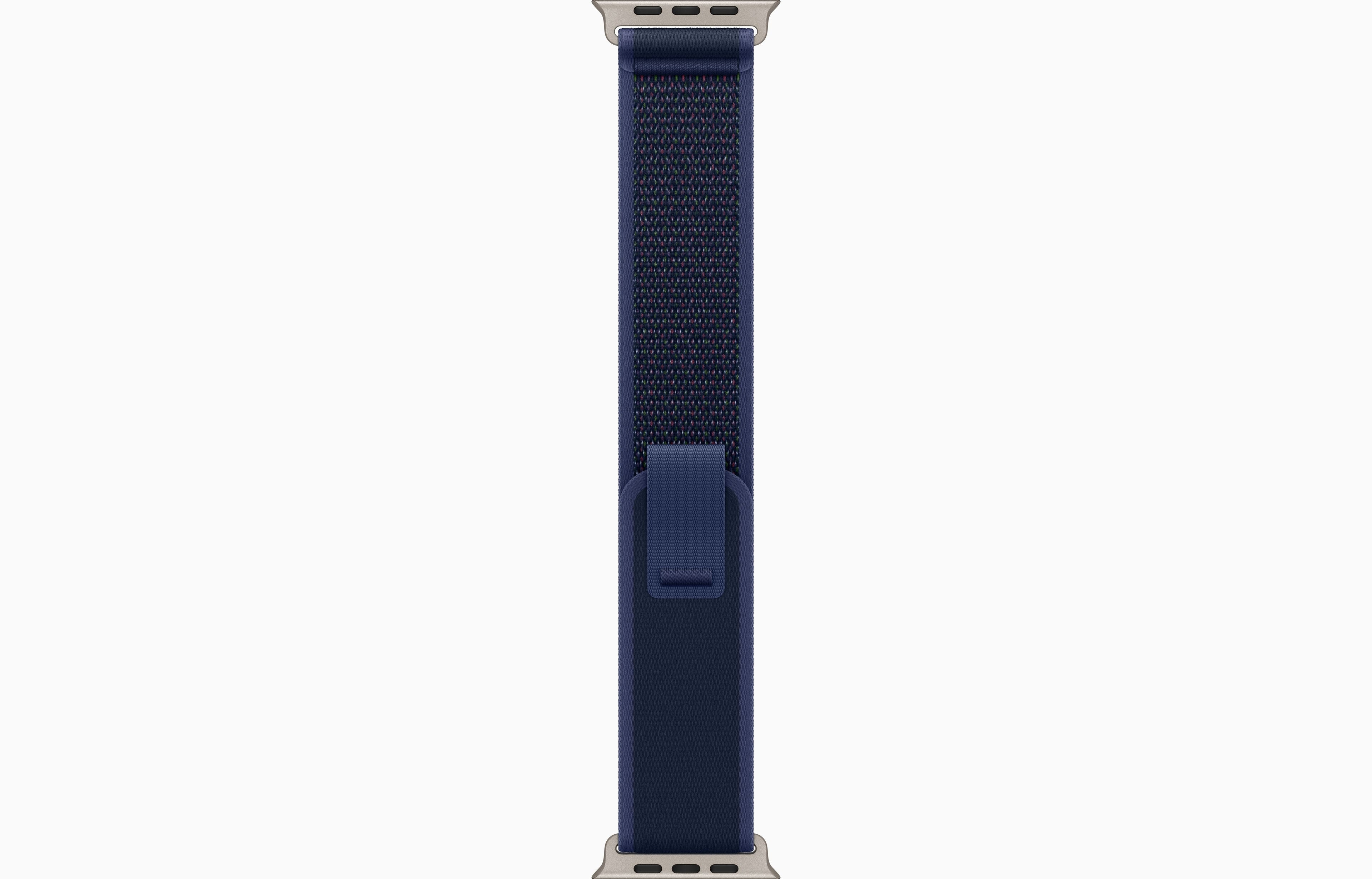 Apple Watch Ultra 2 (2024) - 49 مم - GPS + خلوي - إطار من التيتانيوم الطبيعي - حلقة تريل زرقاء | S/M