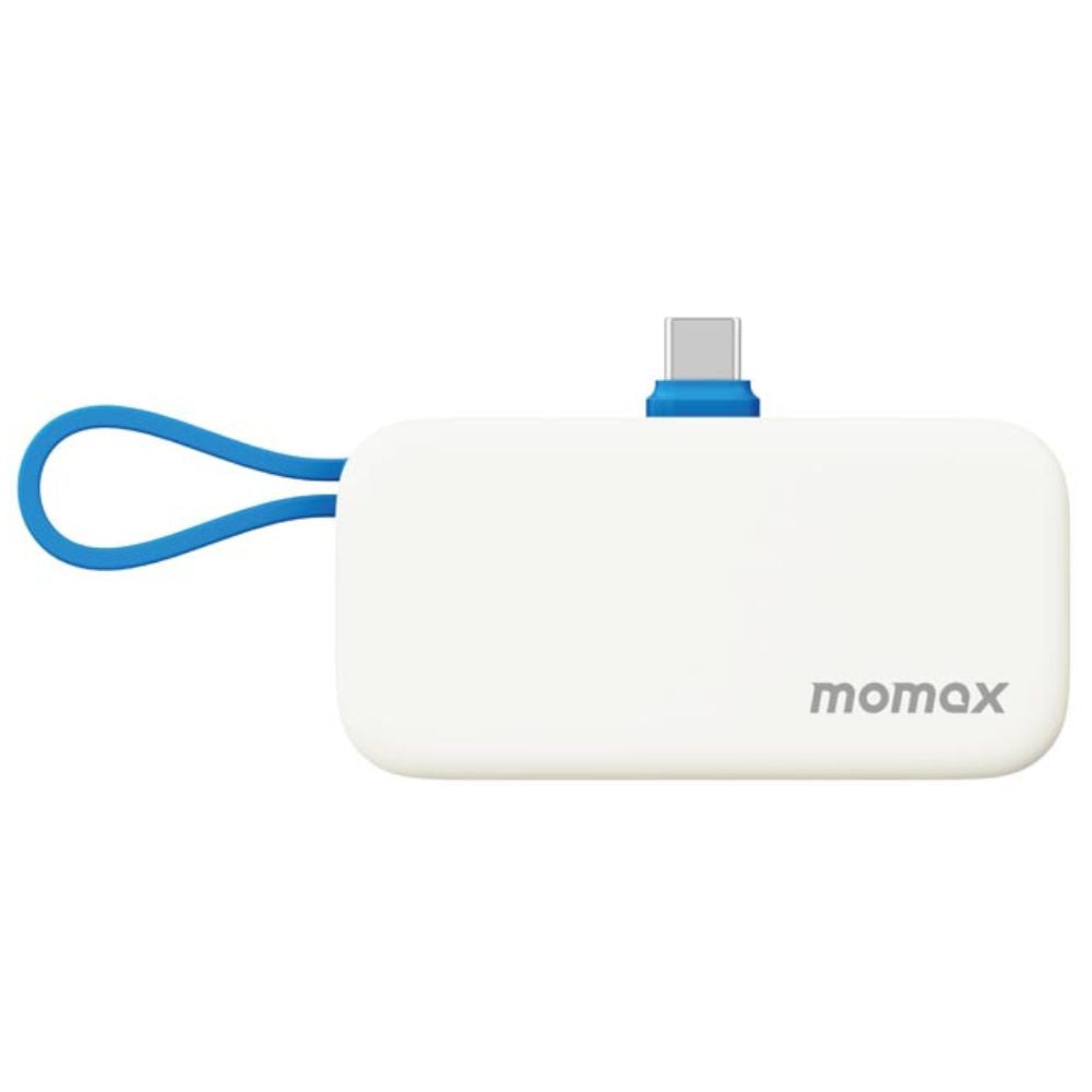Momax 1-Power Mini 5000mAh Bulit-in foldable USB-C Battery pack | Blue