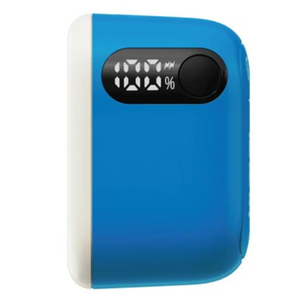 Momax 1-Power Mini 5000mAh Bulit-in foldable USB-C Battery pack | Blue