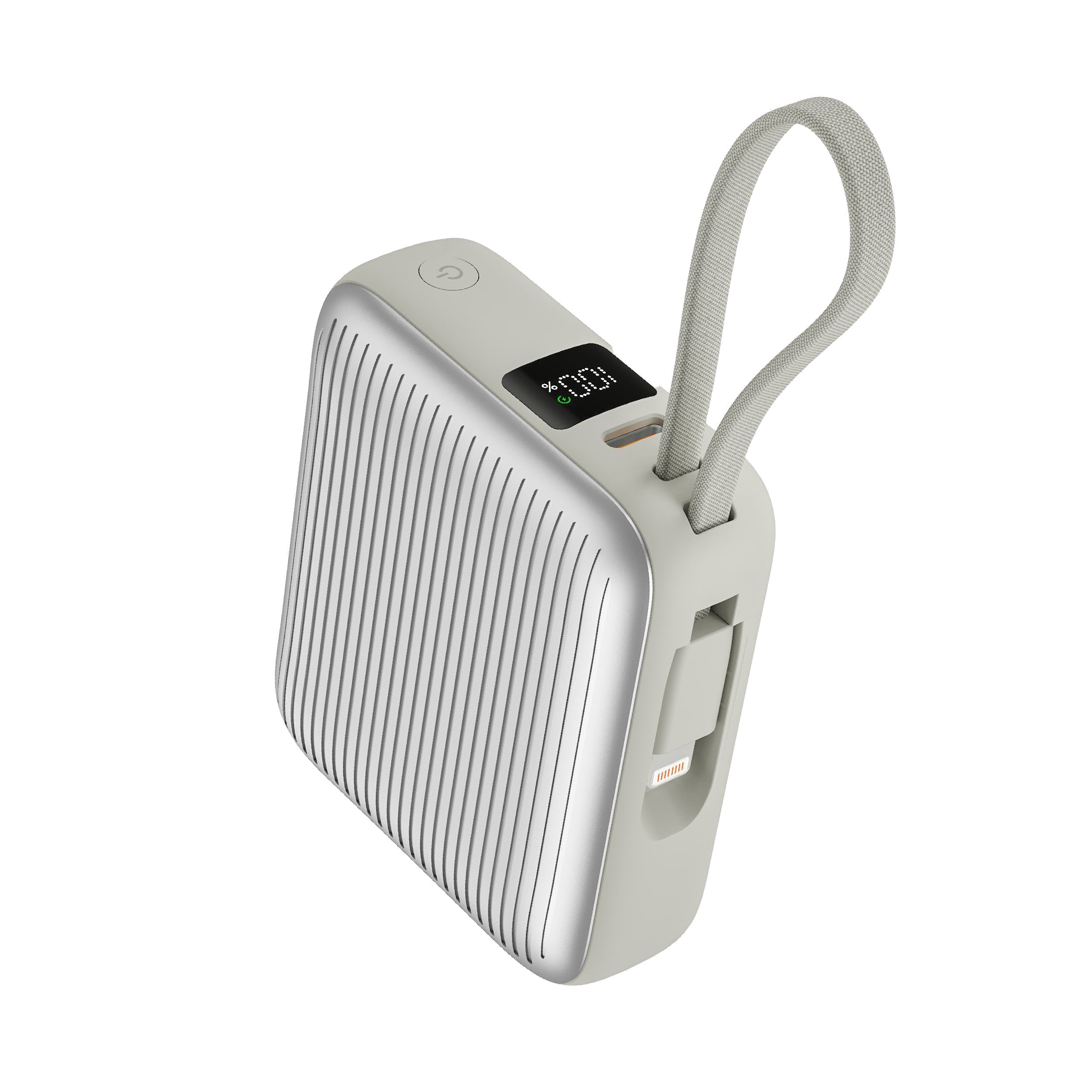 LZEL Neurode Sync - 10,000mAh PD Mini Power Bank 22.5W with Built-in Cable