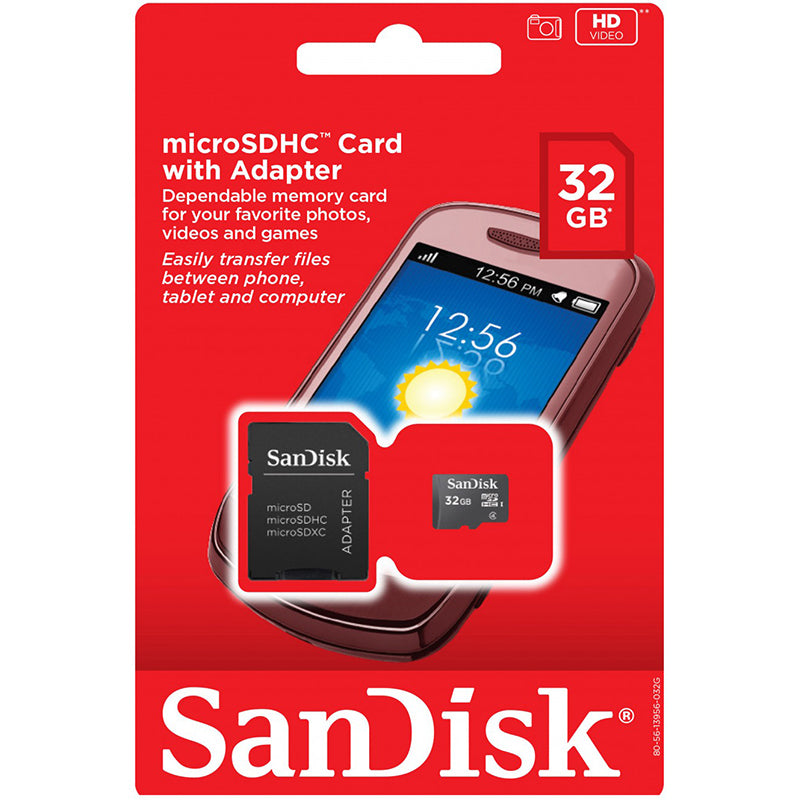 SanDisk microSDHC Card 32GB (Class 4)