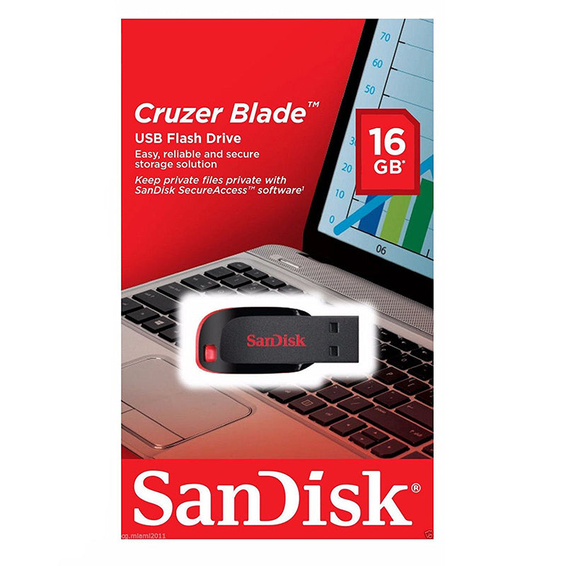 SanDisk Cruzer Blade USB 2.0 Flash Drive 16GB