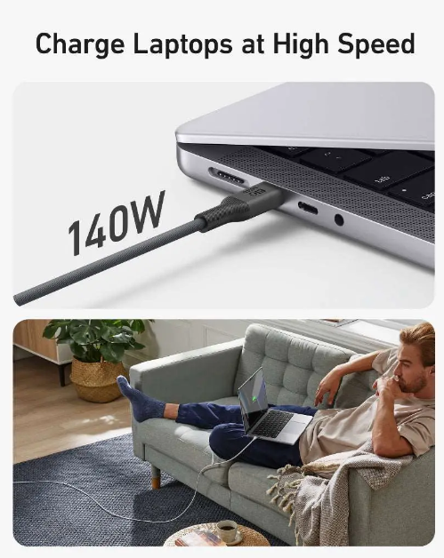 كابل Anker 544 USB-C إلى USB-C (قائم على المواد الحيوية بطول 1.8 متر)