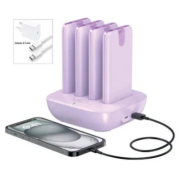 LZEL Quadra Energia Y Station 10000mAh Charging Station Built In Cable Lightning And Type-C