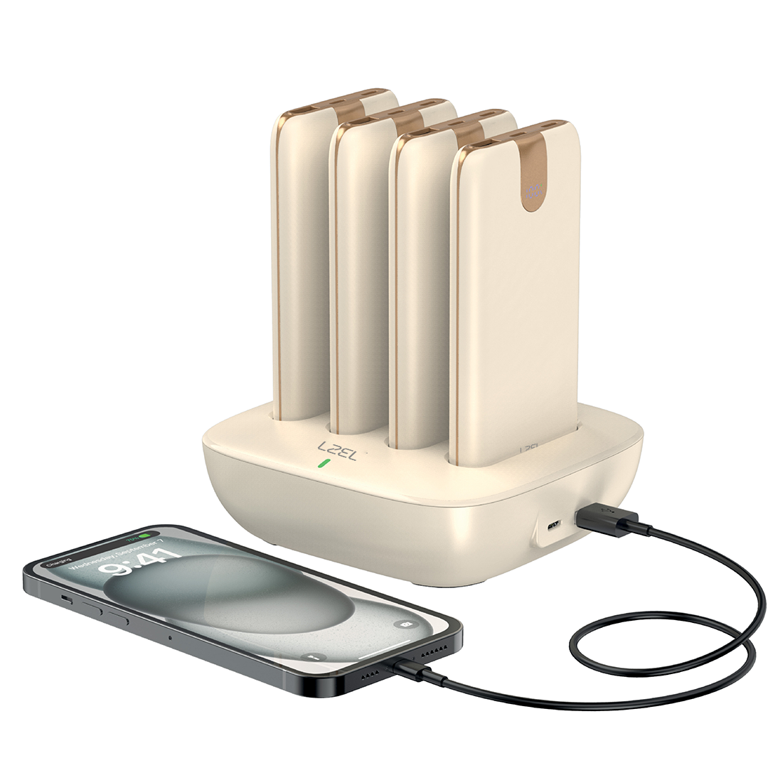 LZEL Quadra Energia Y Station 10000mAh Charging Station Built In Cable Lightning And Type-C