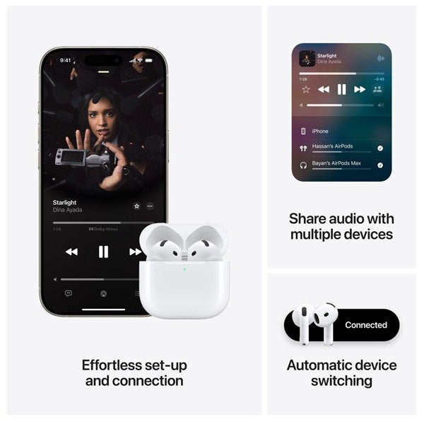 Apple AirPods 4 - Active Noise Cancellation | White