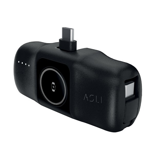 Asli Global 5000mAh Charger POD Prime USB-C Power Bank With Watch Dock