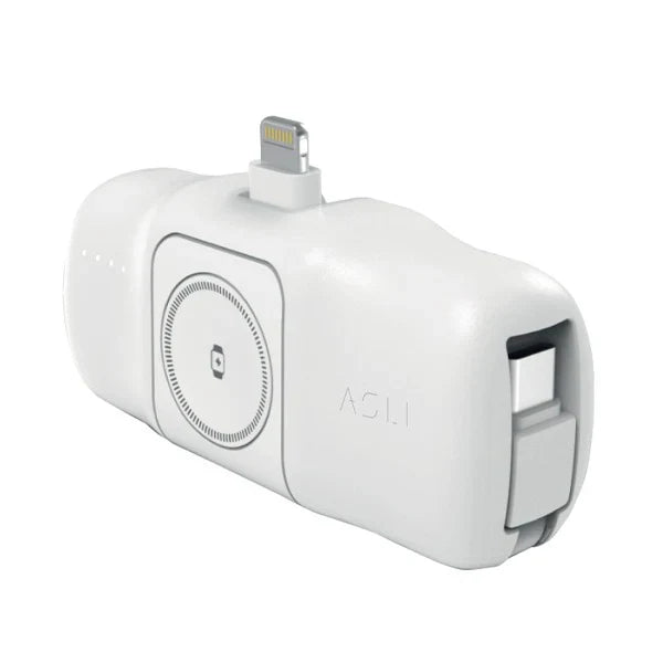 Asli Global 5000mAh Charger POD Prime Lighting Power Bank With Watch Dock