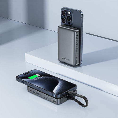 Acefast M10 PD30W 10000mAh Power Bank with Wireless Charging & USB-C Cable