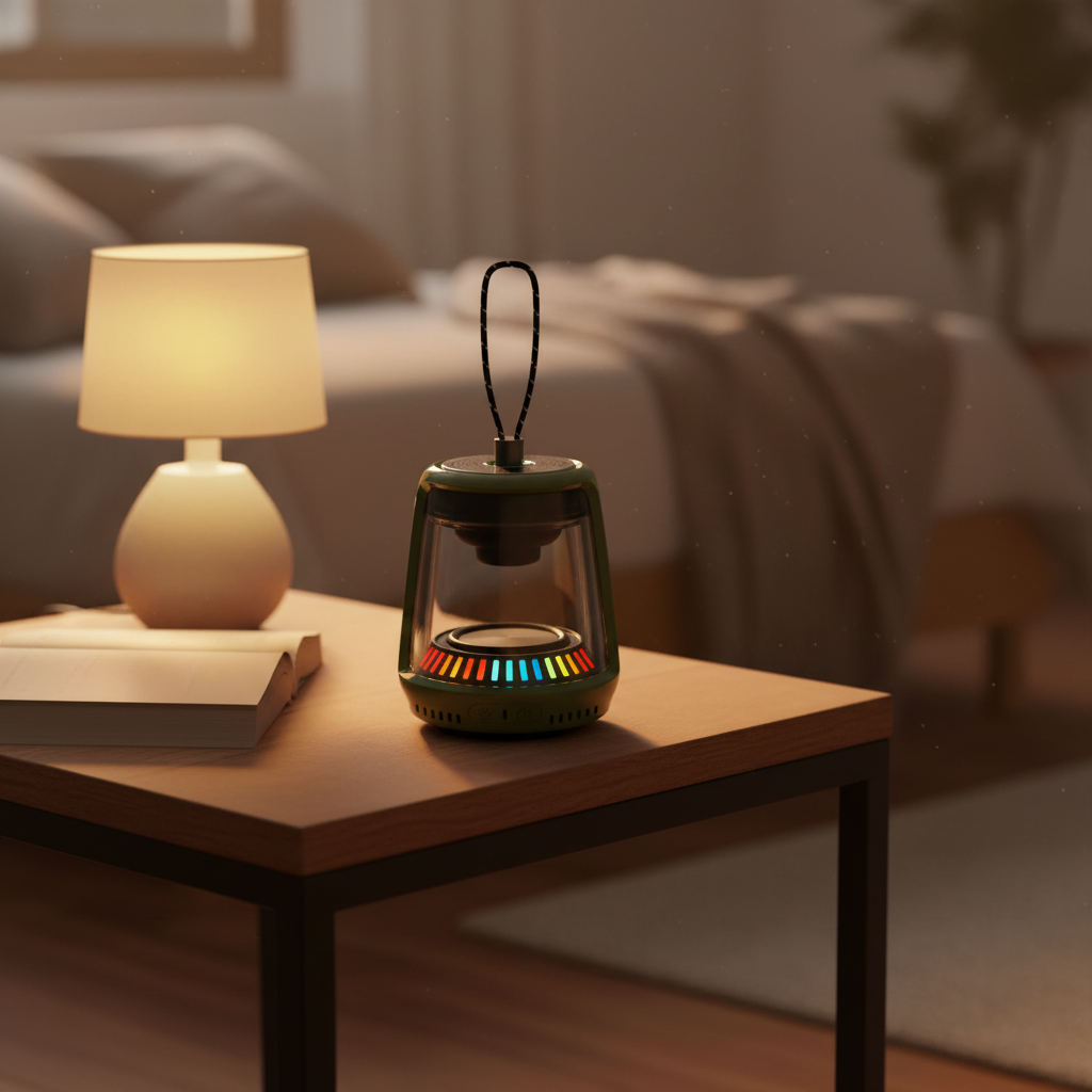 LZEL Aquilasonus Lamp Compact Waterproof Bluetooth Speaker With Dynamic RGB Lights