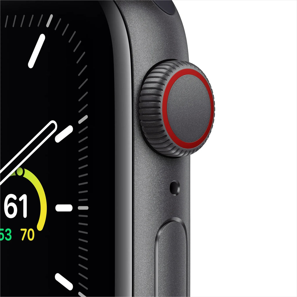 Apple Watch SE GPS + Cellular 40mm Space Gray Aluminium Case with Charcoal Sport Loop