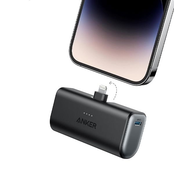 Anker 5000 mAh Built-in Mfi Lightning Foldable Connector | Black