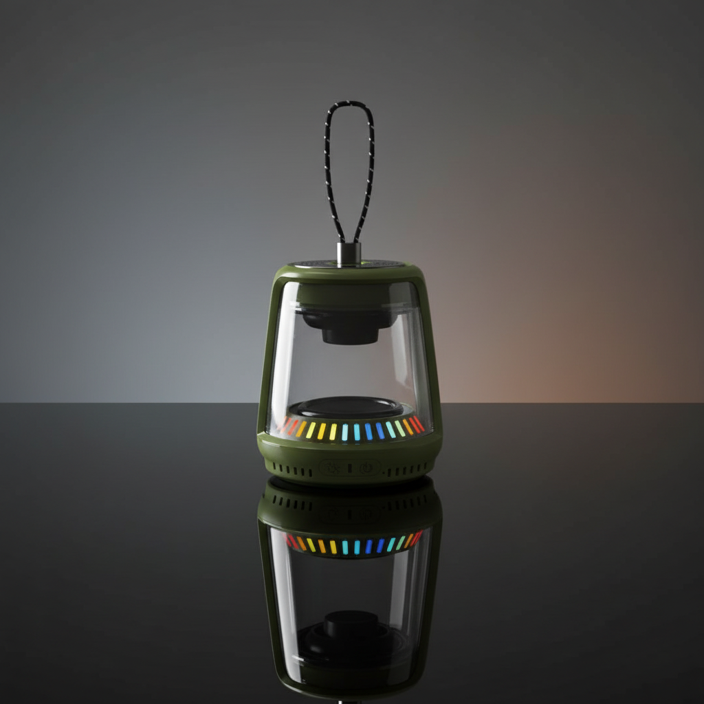 LZEL Aquilasonus Lamp Compact Waterproof Bluetooth Speaker With Dynamic RGB Lights