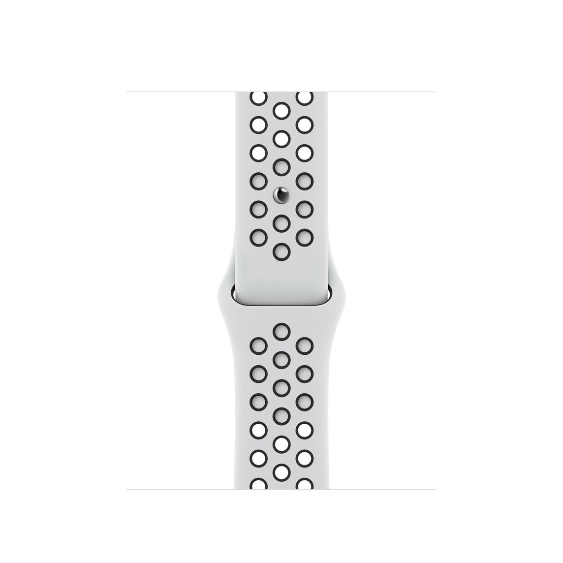 Apple Watch Nike Series 7 GPS + Cellular 41mm Starlight Aluminium Case with Pure Platinum/Black Nike Sport Band - Regular