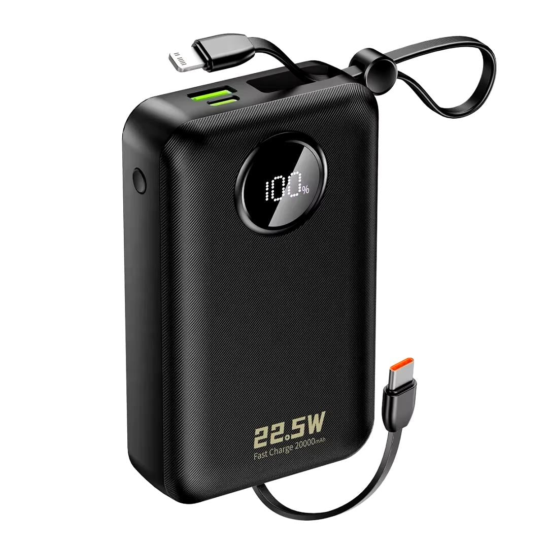Dudao K14+ 66W 20000mAh Power Bank with Cable