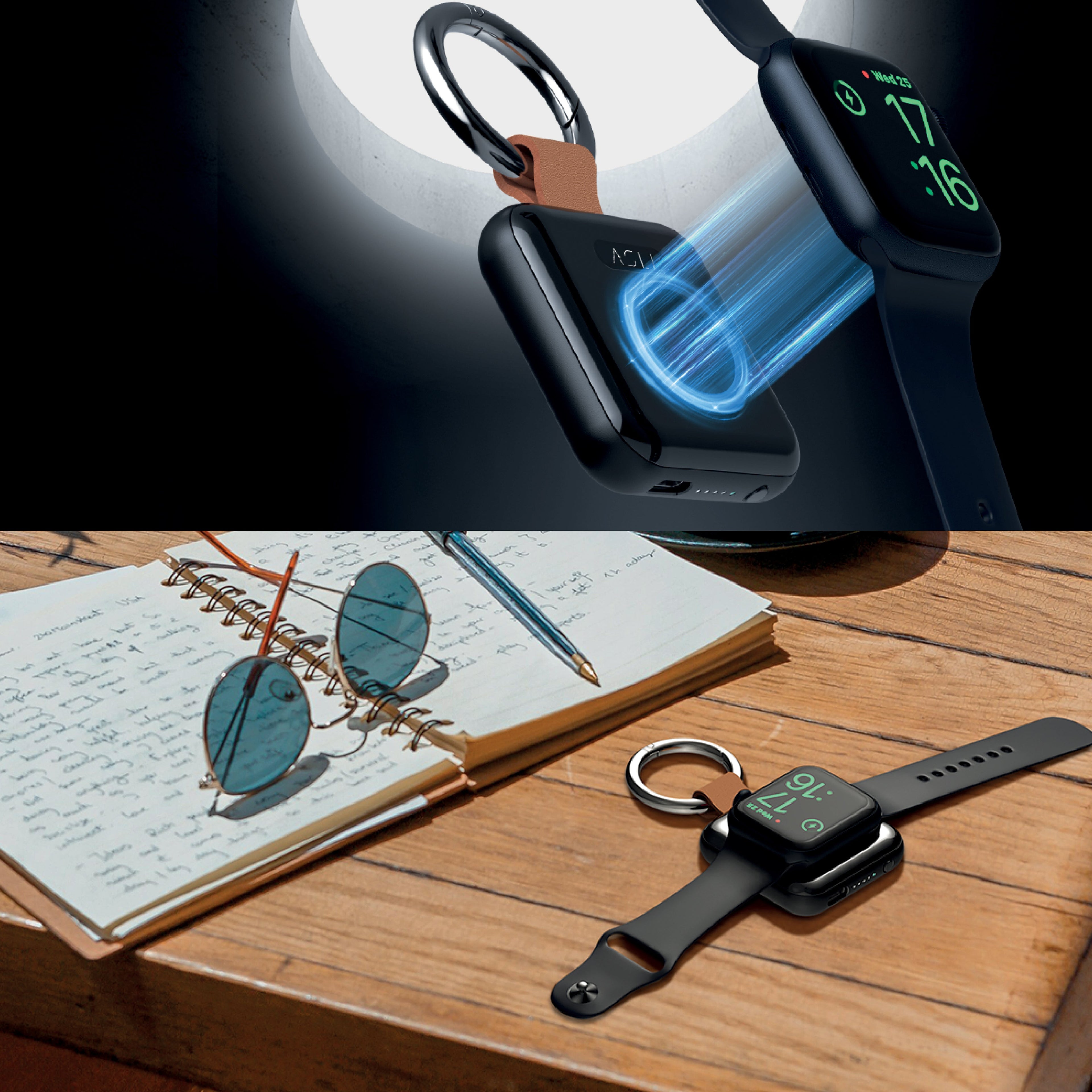 Asli Global Mini 1200mAh Watch Wireless PowerBank