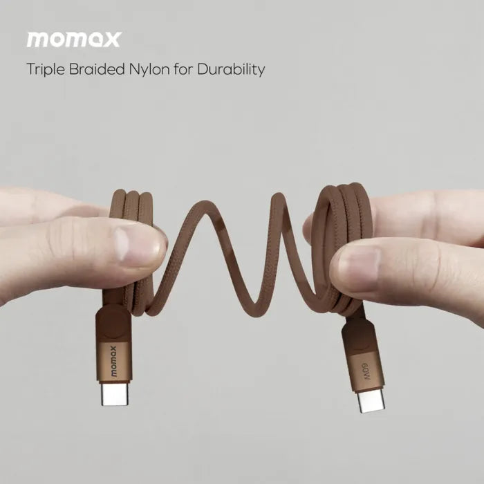 Momax 1-charge Gan 30w 1 Port Charger + 60w Usb-c To Usb-c Magnetic Cable 1m + 5000mah Magnetic Wireless Power Bank