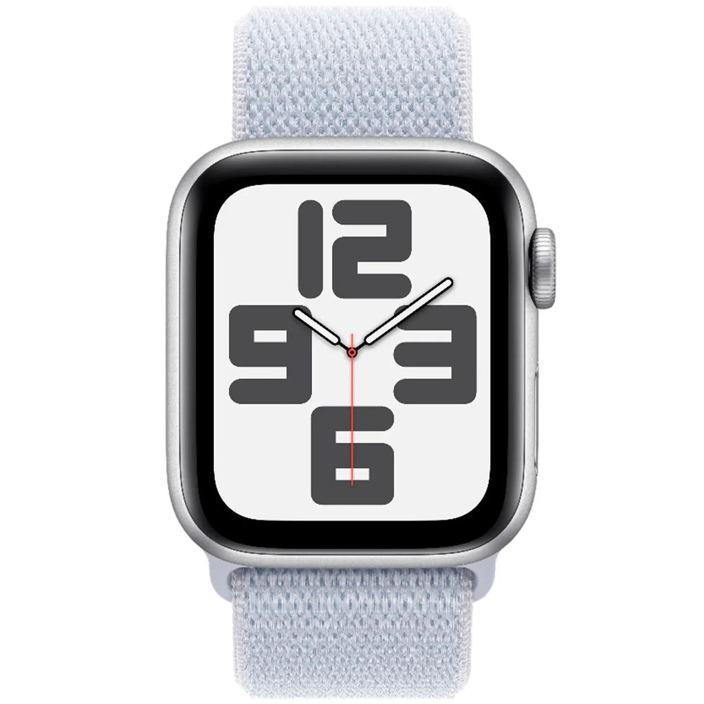 Apple Watch SE GPS 40mm Silver Aluminium Case with Blue Cloud Sport Loop
