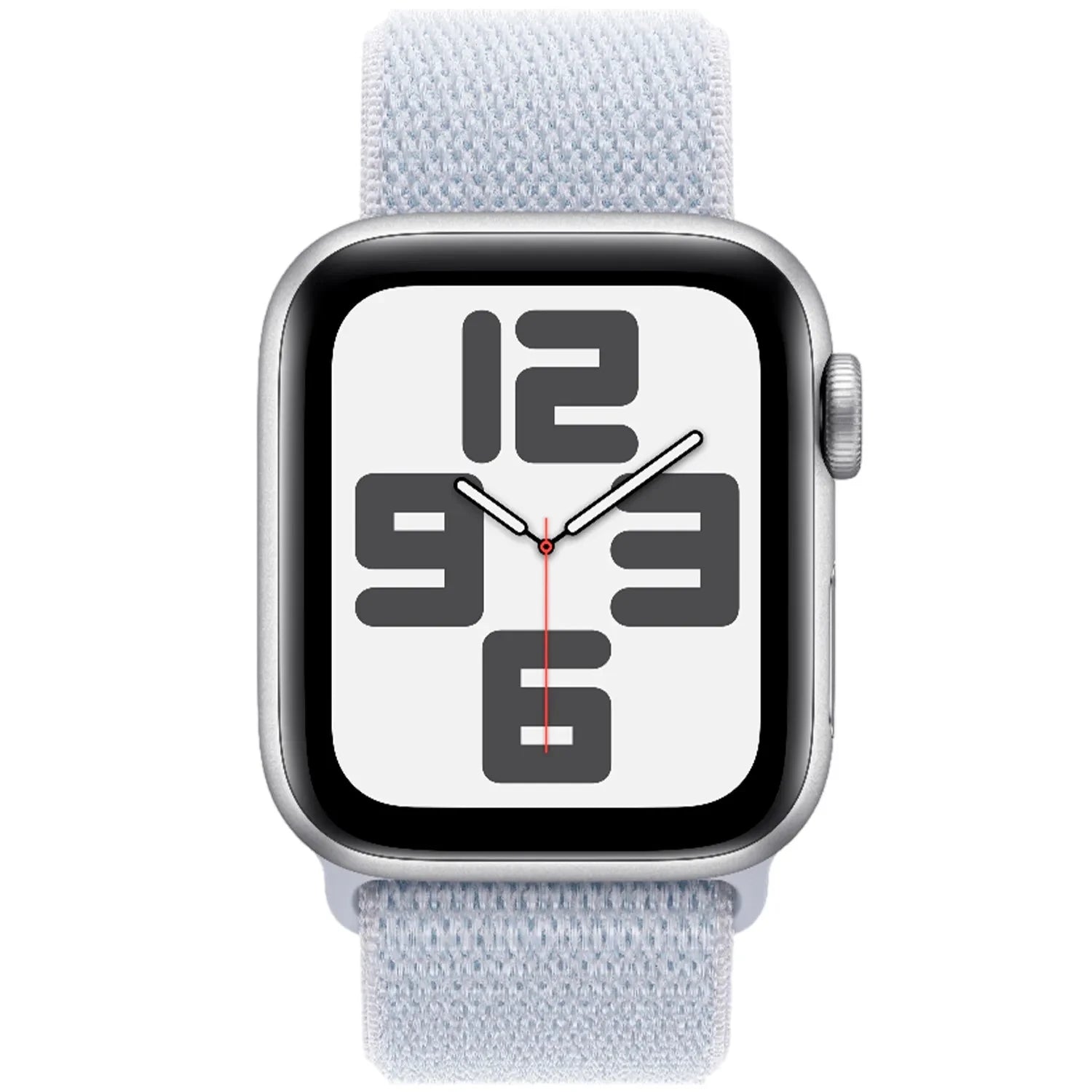 Apple Watch SE GPS 40mm Silver Aluminium Case with Blue Cloud Sport Loop