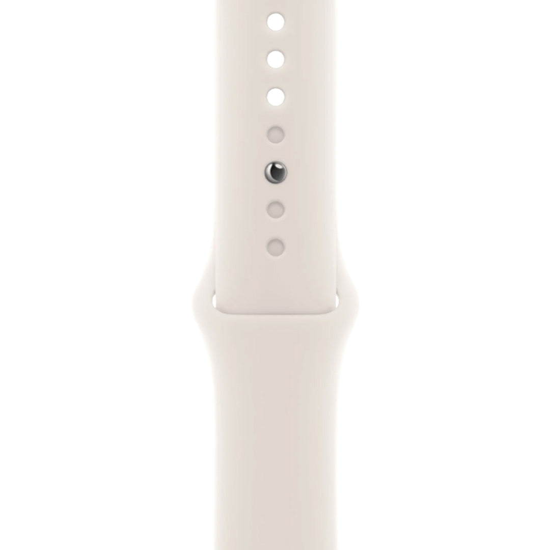 Apple Watch SE GPS 44mm Starlight Aluminum Case with Starlight Sport Band - M/L