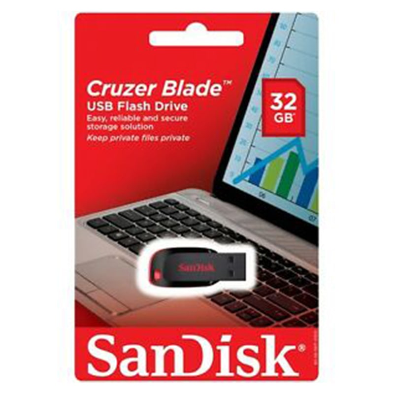 SanDisk Cruzer Blade USB 2.0 Flash Drive 32GB