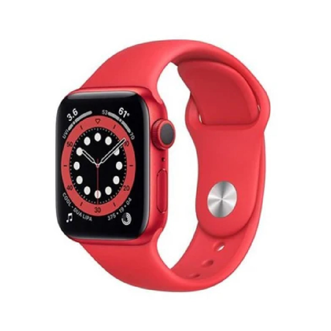 Apple Watch Series 6 GPS + Cellular 44mm Red Aluminum Case with Red Sport Band | Regular